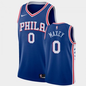 Lids Tyrese Maxey Philadelphia 76ers Fanatics Authentic Game-Used #0 Blue  Jersey vs. Brooklyn Nets on April 17, 2023