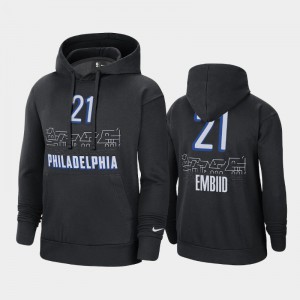 NBA 76ers 21 Joel Embiid Black 2019 All-Star Game Men Jersey