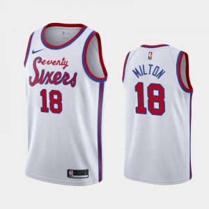 Shake Milton Philadelphia 76ers Fanatics Authentic Player-Issued #18 White  Jersey from the 2021-22 NBA