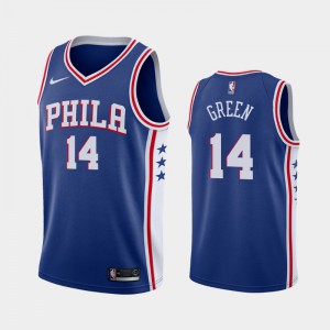 Danny Green Philadelphia 76ers Game-Used #14 Red Statement Edition