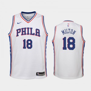 Shake Milton Red Philadelphia 76ers Player-Issued #18 Statement Jersey  from the 2020-21 NBA Season - Size 46+4