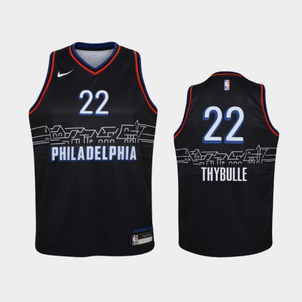 Youth Matisse Thybulle #22 2020-21 Black City Philadelphia 76ers Jerseys -  Matisse Thybulle 76ers Jersey - 76ers christmas jersey 